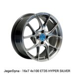 Lenso JagerDyna - 16x7 4x100 ET35 Satin Black / Hyper Silver - Image 2