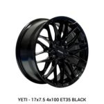 Lenso Yeti - 17x7.5 4x100 ET35 BLACK / BLACK+FFP