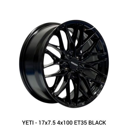 Lenso Yeti - 17x7.5 4x100 ET35 BLACK / BLACK+FFP