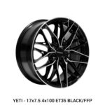 Lenso Yeti - 17x7.5 4x100 ET35 BLACK / BLACK+FFP - Image 2