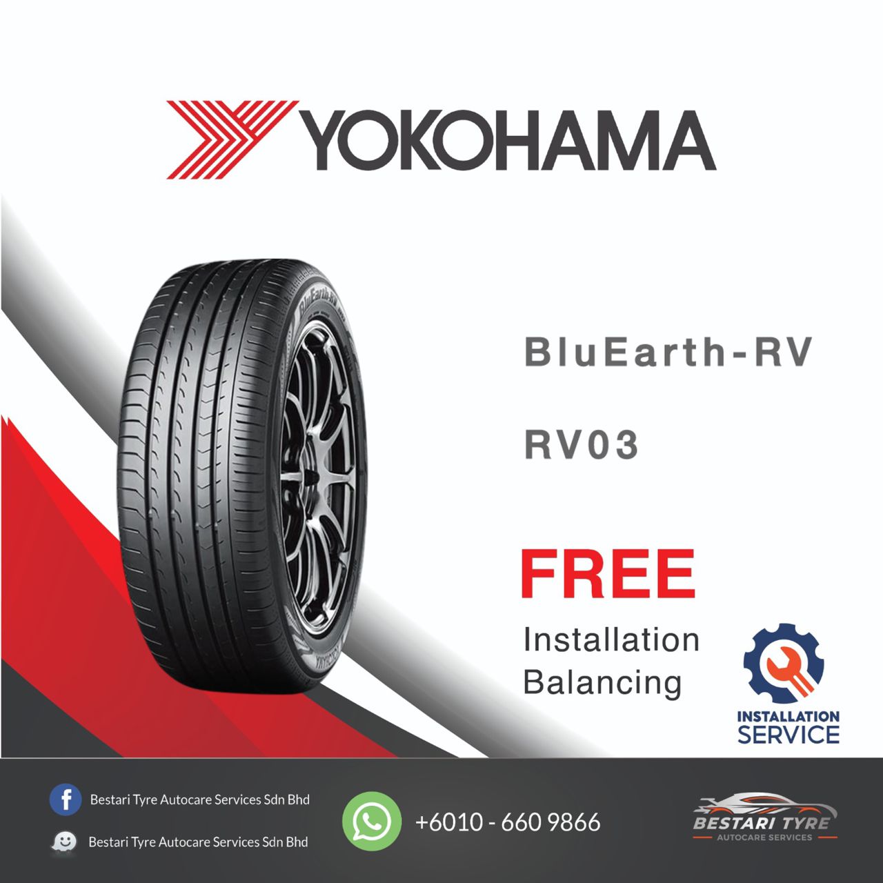 Yoko rv03 Yokohama BluEarth-RV03 - 18inch 19inch - Image 1